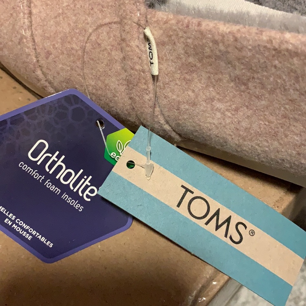 Toms pink faux fur cloud bound alpargata - Picture 3 of 6